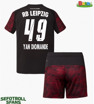 RB Leipzig Yan Diomande #49 Tredjeställ Barn 2025-26 Kortärmad (+ Korta byxor)